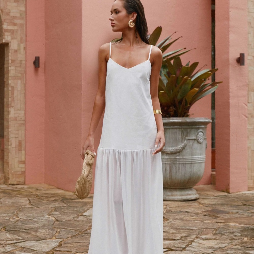 Peppermayo White Maxi Dress